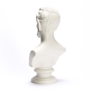 (ABRAHAM LINCOLN.) Martin Milmore, sculptor. Parianware bust of Lincoln.